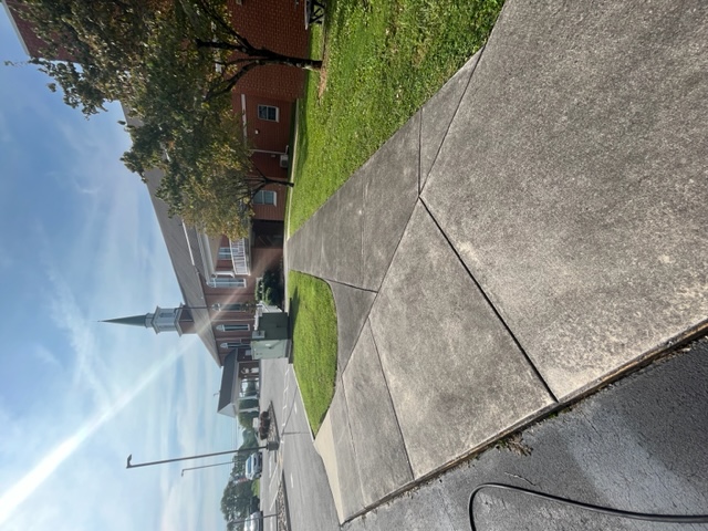 Concrete Cleaning a Church in Maryville, TN
